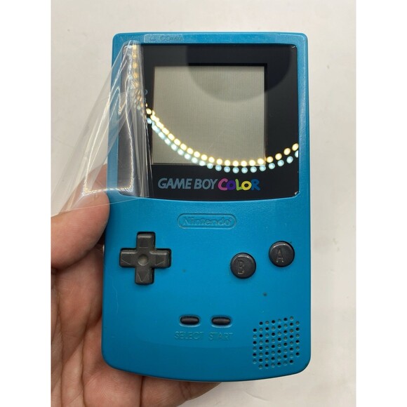 Nintendo Gameboy Color Teal CGB-001 Handheld Console System Fully Tested Genuine - Picture 1 of 2